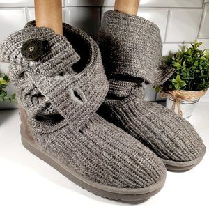 UGG Classic Candy Knit Grey Boot women size 9